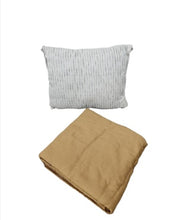 Load image into Gallery viewer, Travel Pillow Wears (Cream &amp; Brown)
